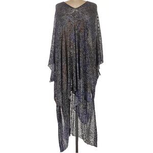 Rough & Tumble Gray and Black Poncho